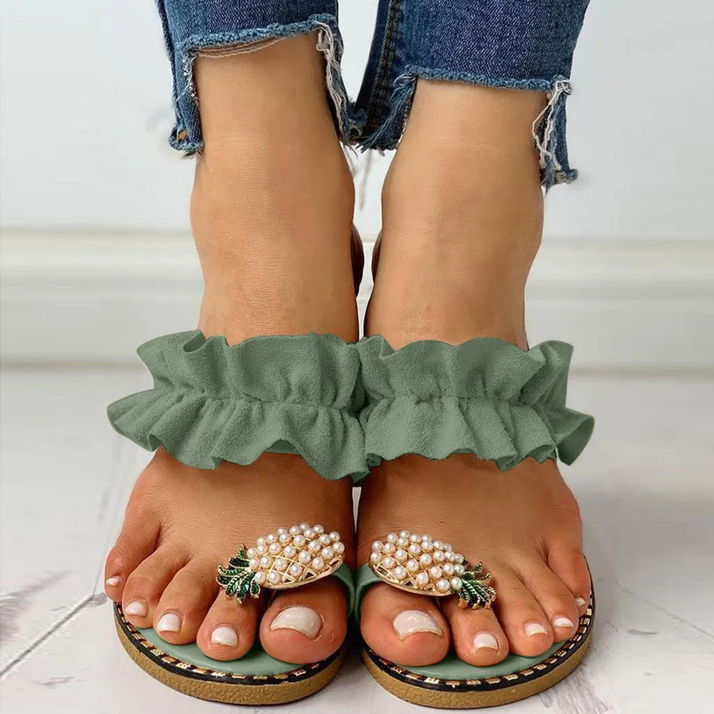 Tropical Bloom | Flat Summer Sandals