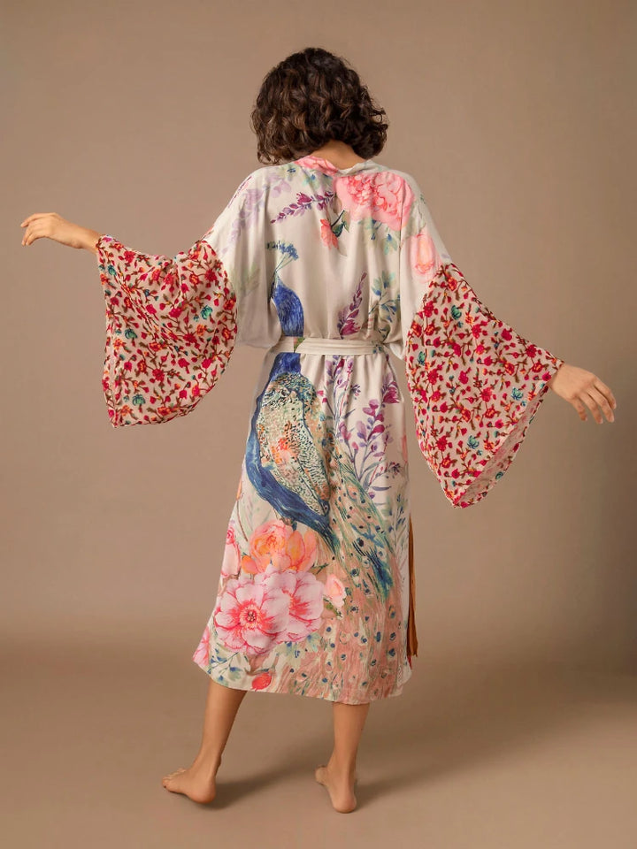 Pink Peacock | Kimono - Thalita