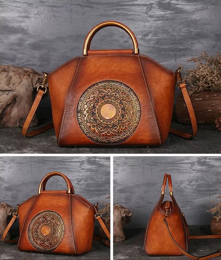 Blissful Mandala | Exquisite Leather Bag