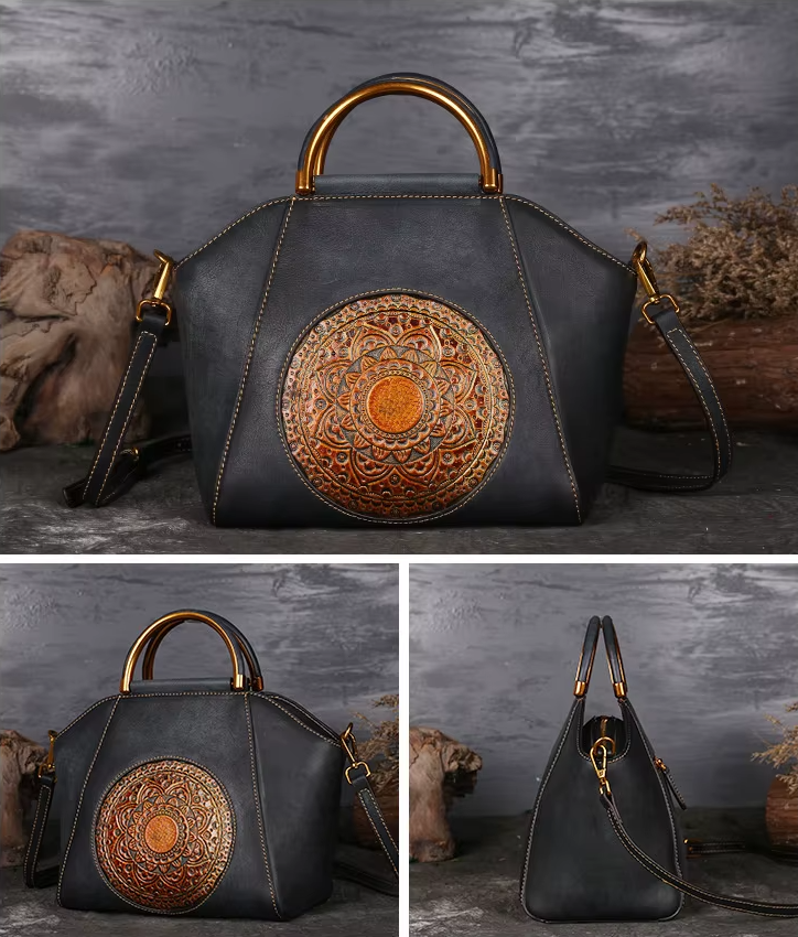 Blissful Mandala | Exquisite Leather Bag