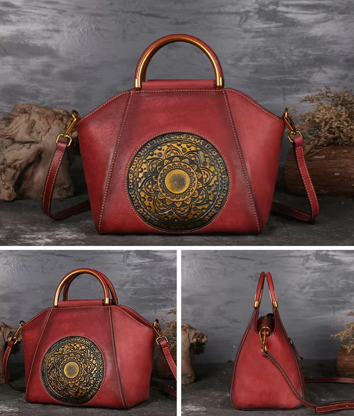 Blissful Mandala | Exquisite Leather Bag