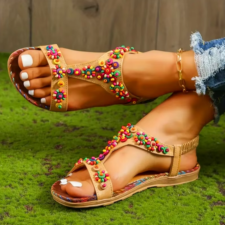 Solstice Pearl | Beaded Sandals