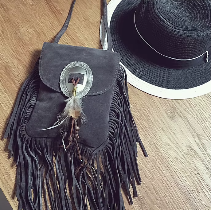 Velvet Dune | Tassel Bag