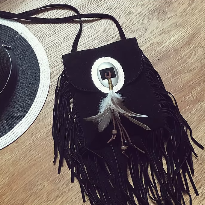 Velvet Dune | Tassel Bag