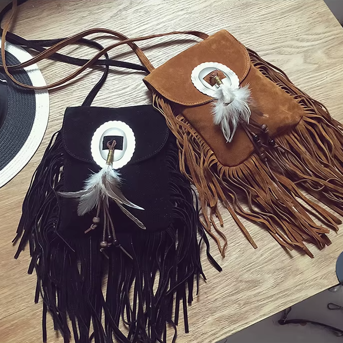 Velvet Dune | Tassel Bag