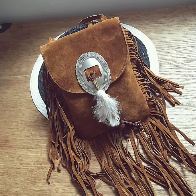 Velvet Dune | Tassel Bag