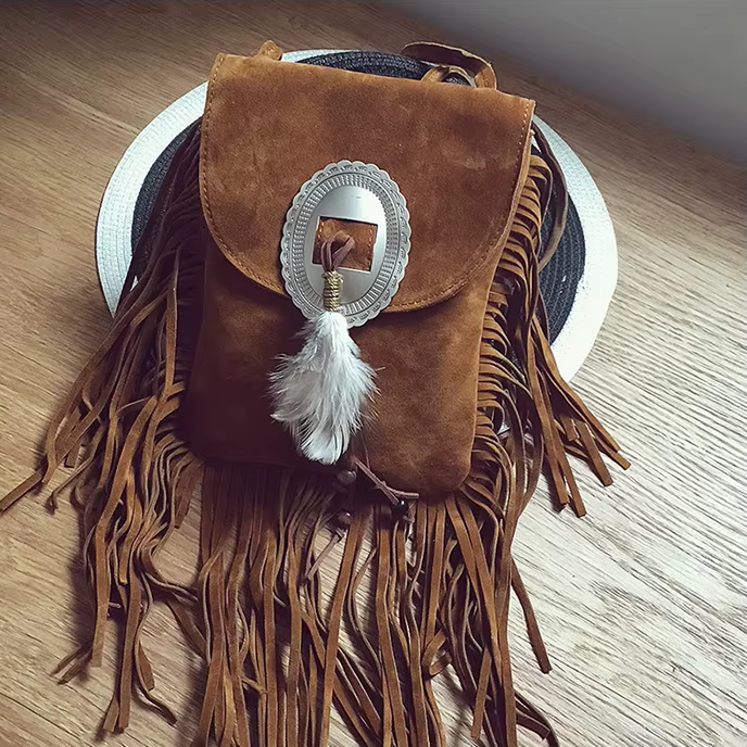 Velvet Dune | Tassel Bag