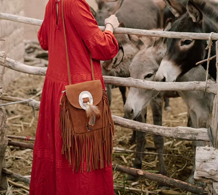 Velvet Dune | Tassel Bag