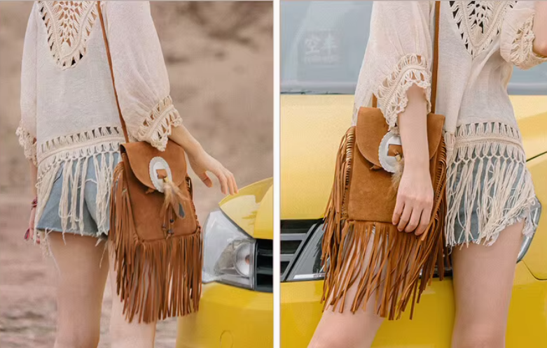 Velvet Dune | Tassel Bag