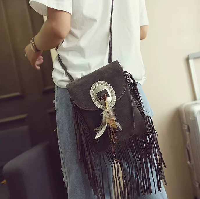 Velvet Dune | Tassel Bag