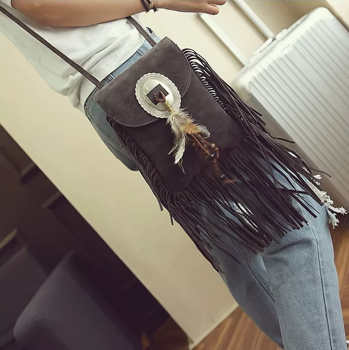 Velvet Dune | Tassel Bag