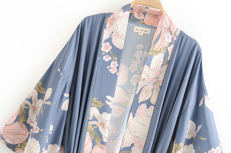 Heavenly Blossom | Enchanted Peacock Kimono