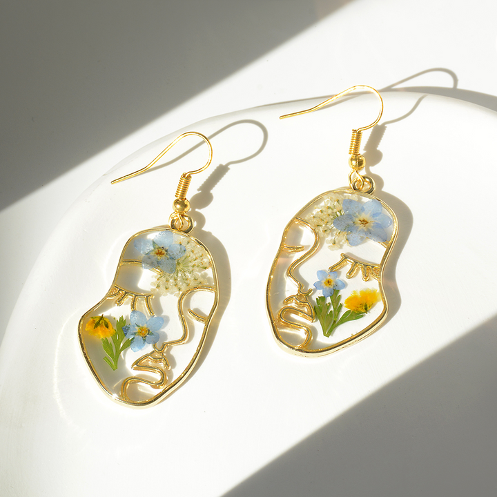 Eternal Bloom | Handcrafted Floral Art Earrings - Thalita