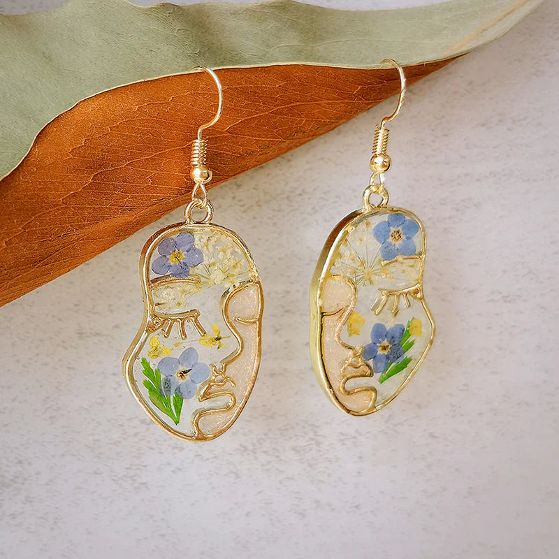 Eternal Bloom | Handcrafted Floral Art Earrings - Thalita