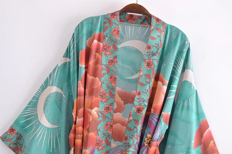 Ethereal Moon | Celestial Kimono - Thalita