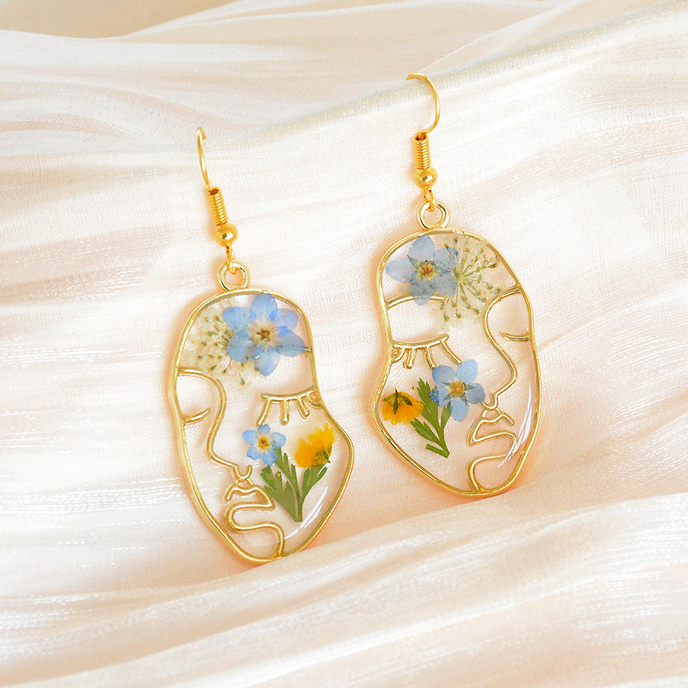 Eternal Bloom | Handcrafted Floral Art Earrings - Thalita