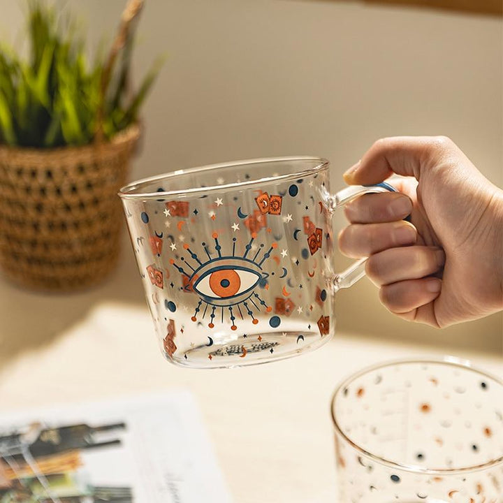 Evil Eye Charm | Glass Mug Collection