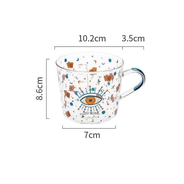 Evil Eye Charm | Glass Mug Collection